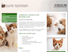Tablet Screenshot of jans-cattery.co.uk